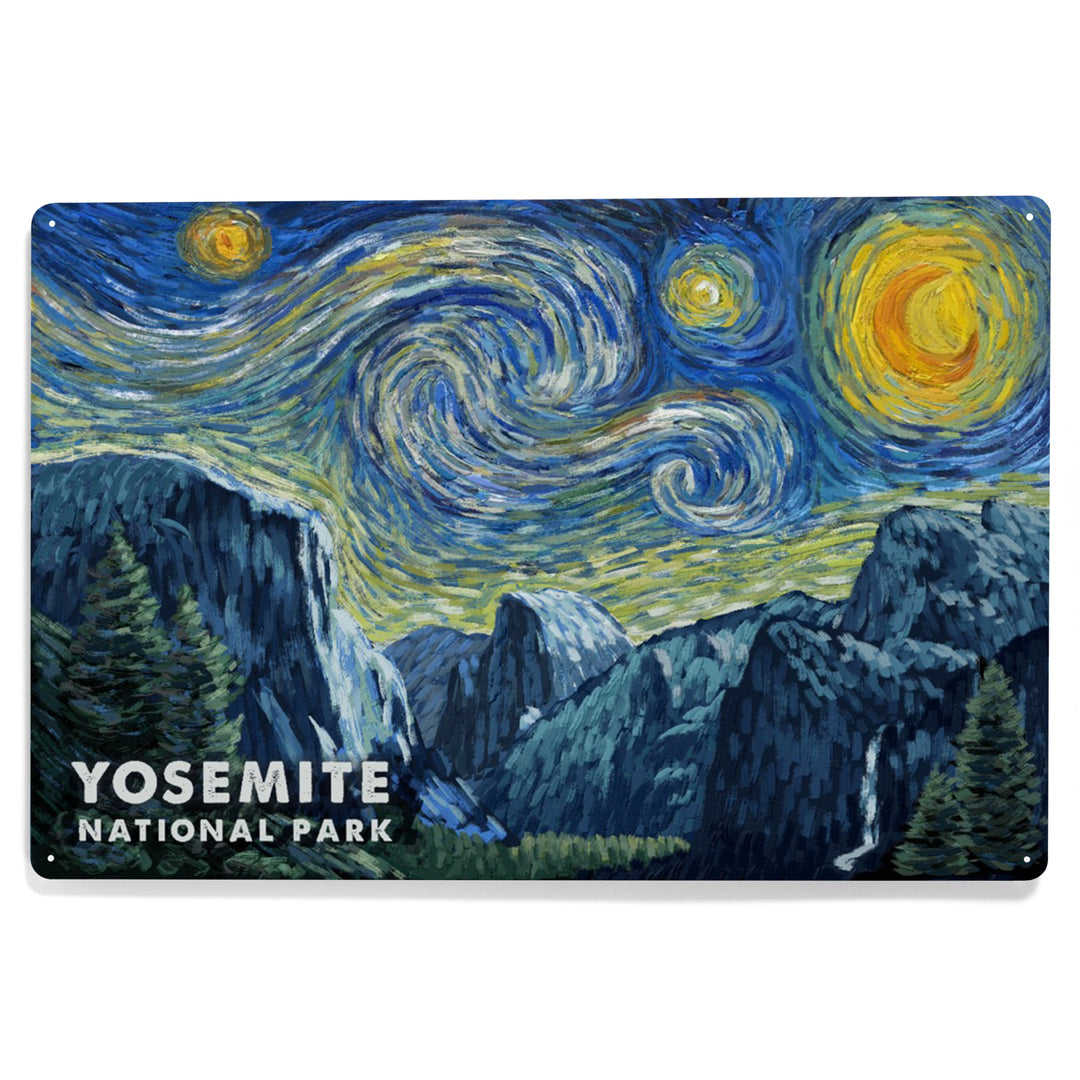 Yosemite National Park, California, Starry Night, Metal Signs