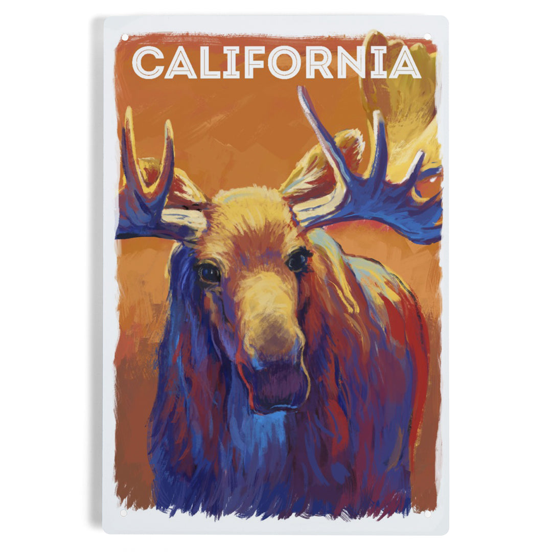 California, Vivid, Moose, Metal Signs