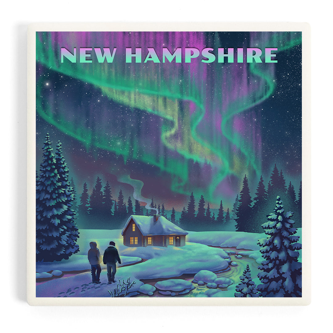 New Hampshire, Northern Lights and Cabin, Coasters