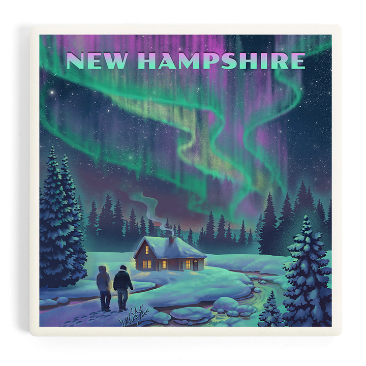 New Hampshire, Northern Lights and Cabin, Coasters