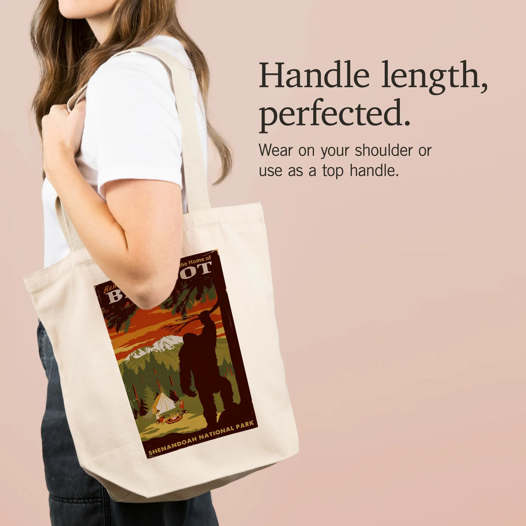 Shenandoah National Park, Virginia, Home of Bigfoot, Tote Bag