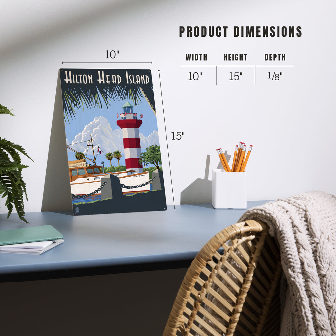 Hilton Head Island, South Carolina, Painterly, Wood Sign and Postcards