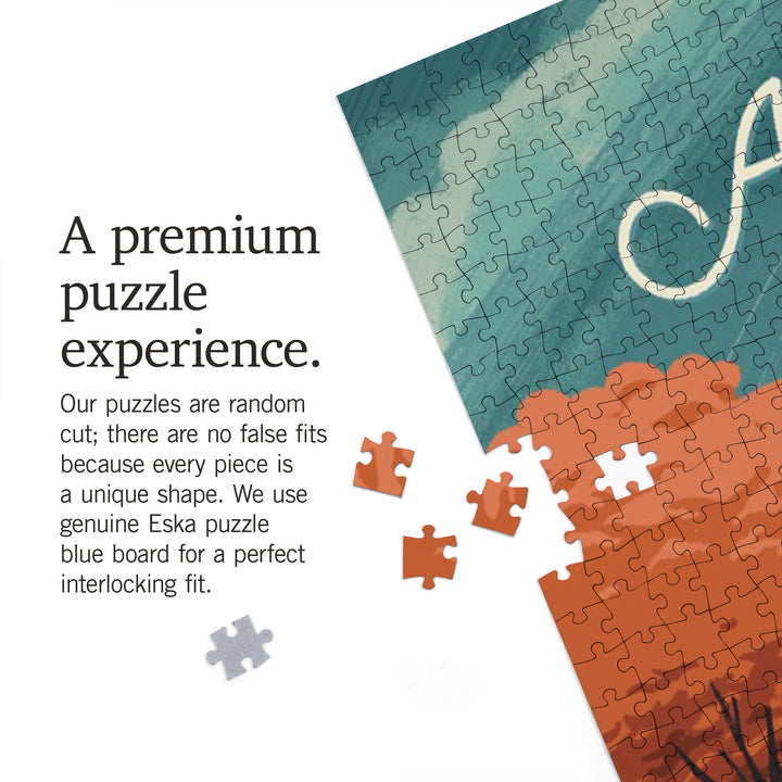 Outdoor Activity, At Home Anywhere, Camper in Fall Colors, 1000 Piece Jigsaw Puzzle