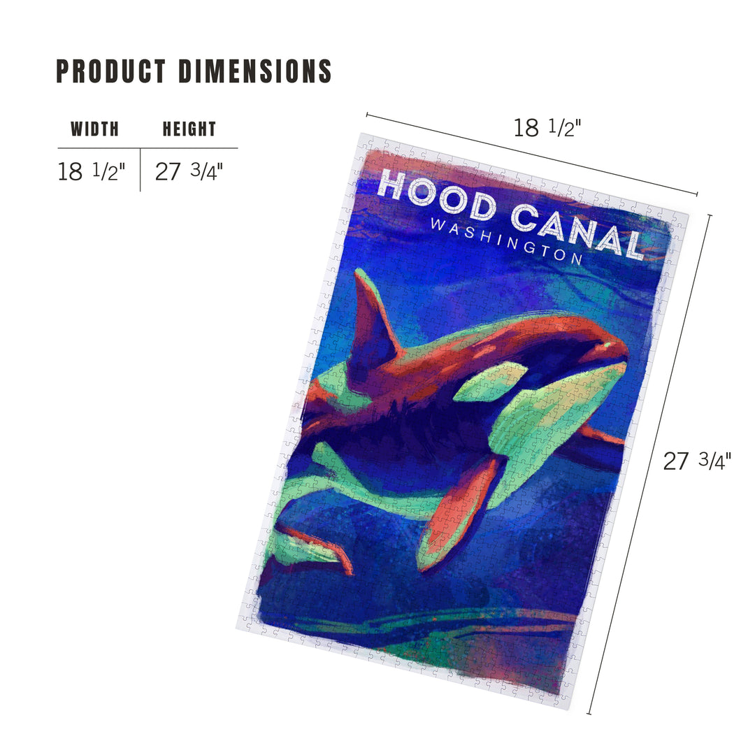 Hood Canal, Washington, Vivid, Orca, Jigsaw Puzzle