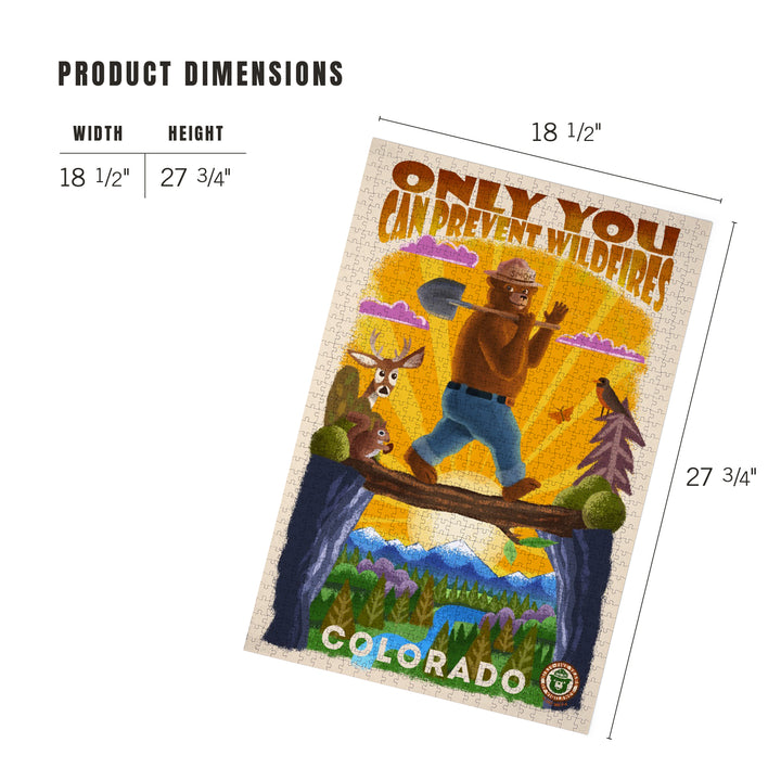 Colorado, Smokey Bear and Friends, Only You, Mid-Century Inspired, Officially Licensed, Jigsaw Puzzle