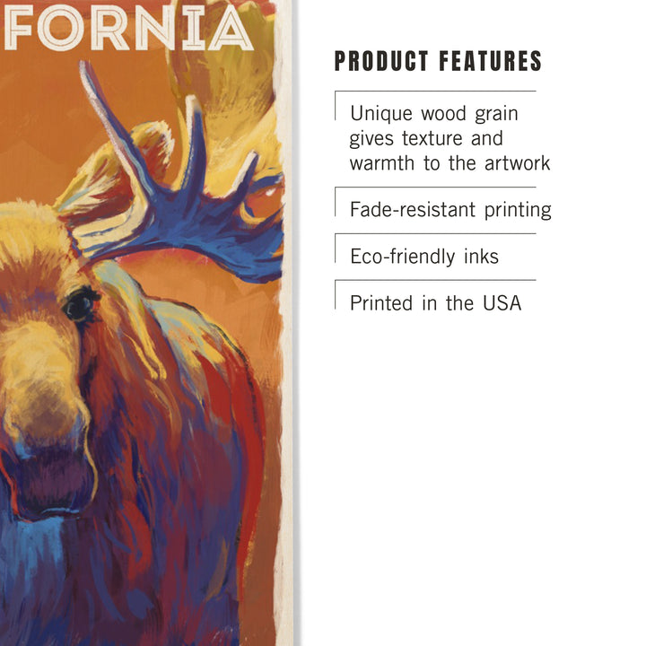 California, Vivid, Moose, Wood Signs and Postcards