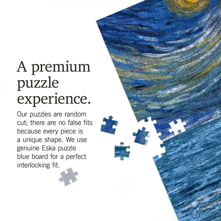 Alaska, Starry Night, Coastline, Jigsaw Puzzle