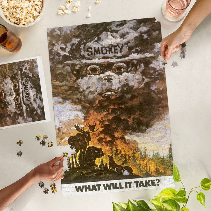 Smokey Bear, Time it Took to Grow a Tree, Officially Licensed Vintage Poster, Jigsaw Puzzle
