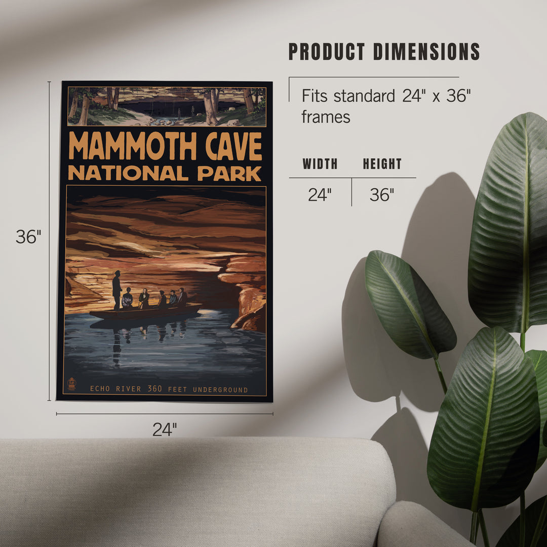 Mammoth Cave National Park, Kentucky, Echo River, Art & Giclee Prints