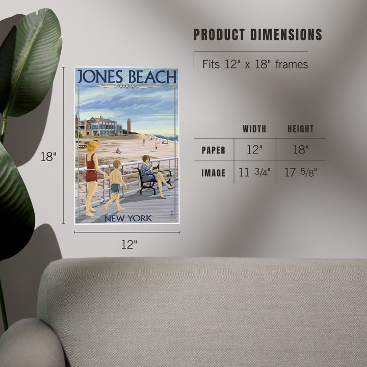 Jones Beach Scene, New York, Art & Giclee Prints