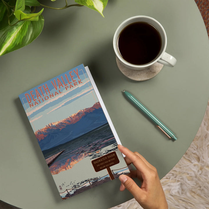 Lined 6x9 Journal, Death Valley National Park, California, Badwater, Lay Flat, 193 Pages, FSC paper