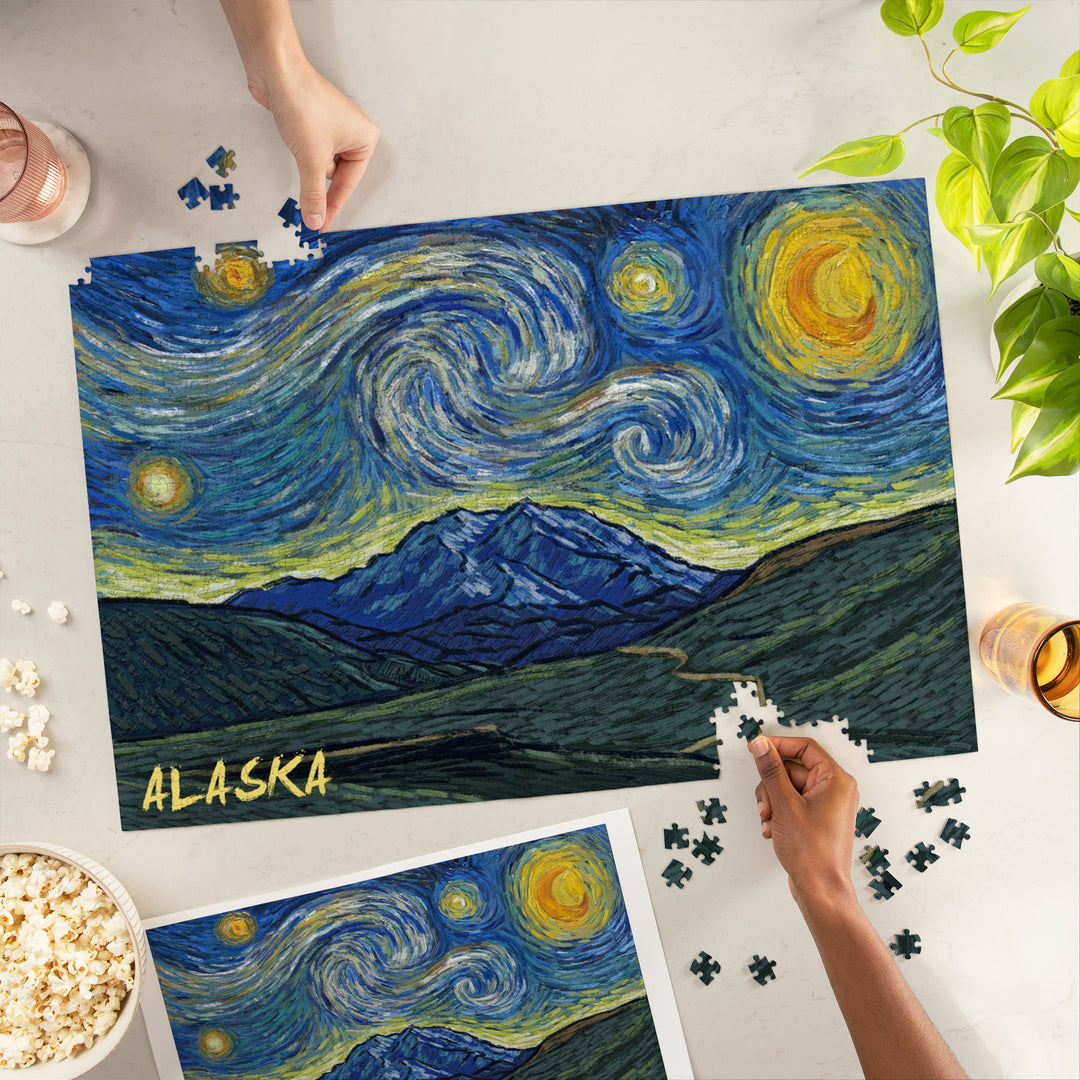 Alaska, Starry Night, Jigsaw Puzzle