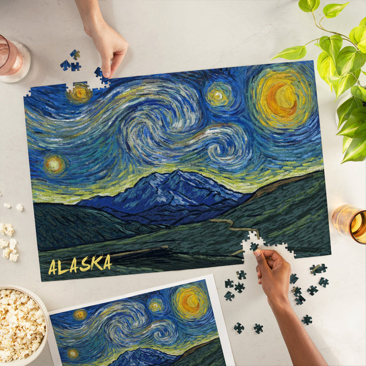Alaska, Starry Night, Jigsaw Puzzle