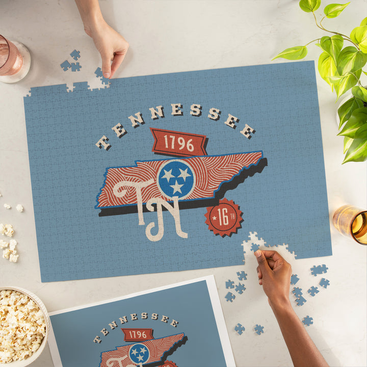 Tennessee, Statehood, State Series, Jigsaw Puzzle