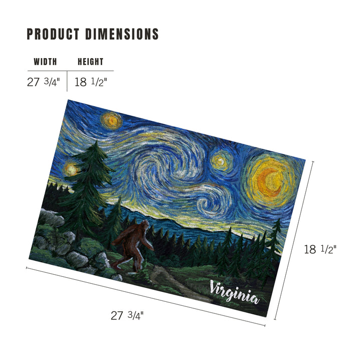 Virginia, Starry Night, Bigfoot, Jigsaw Puzzle