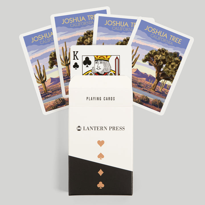 Playing Cards, Joshua Tree, California, Painterly, Desert Scene, 52 Card Deck with Jokers in Box, Unique Art