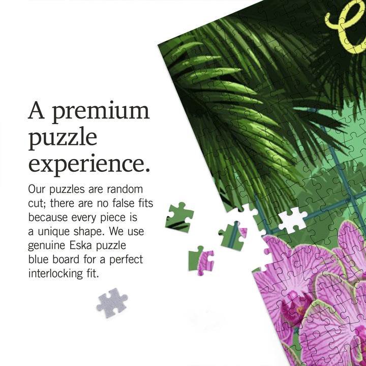 Painterly, Orchid House, 1000 Piece Jigsaw Puzzle