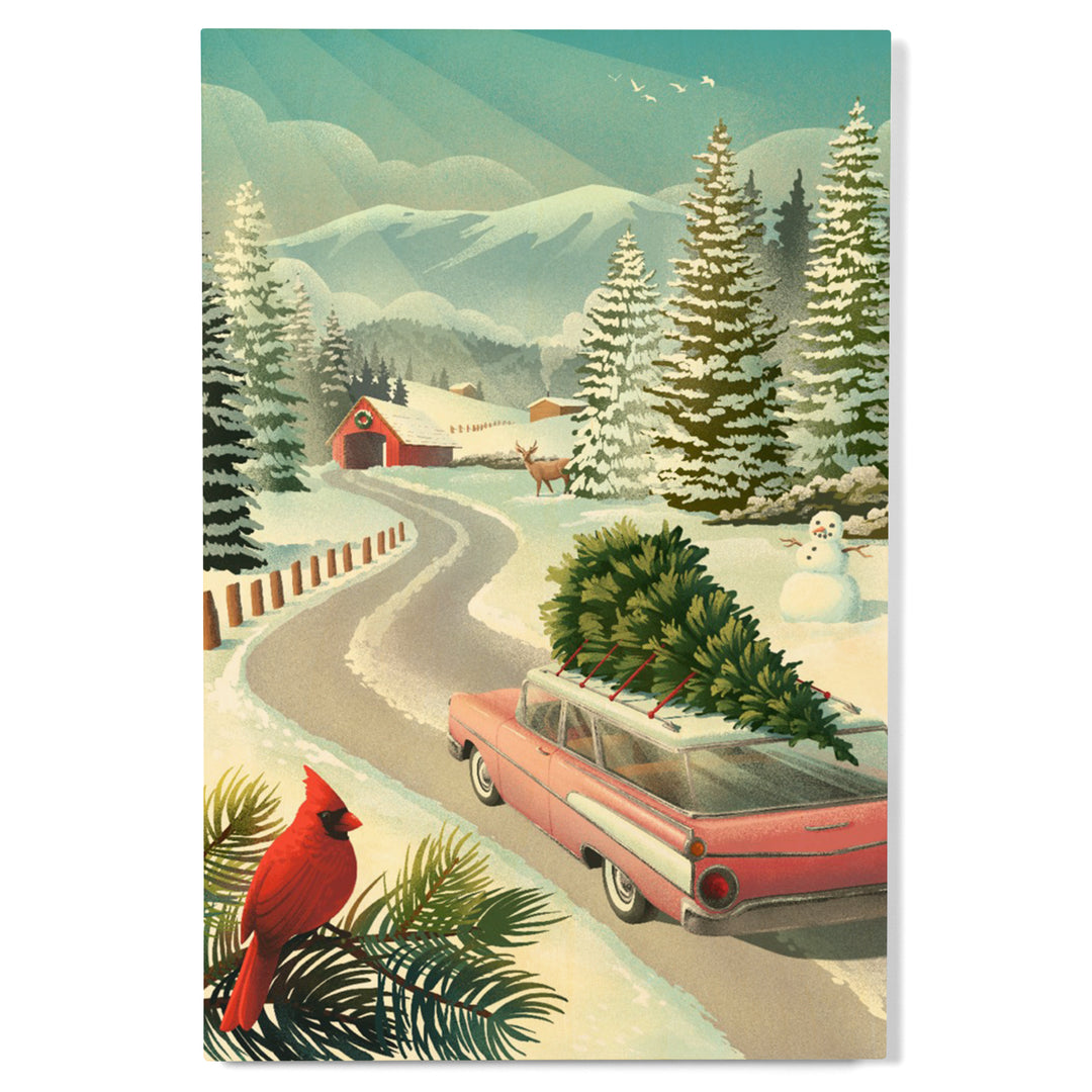 Holiday Tradition, Christmas Tree Farm, Wood Signs and Postcards