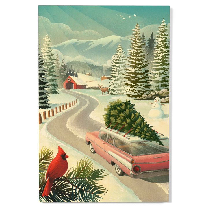 Holiday Tradition, Christmas Tree Farm, Wood Signs and Postcards