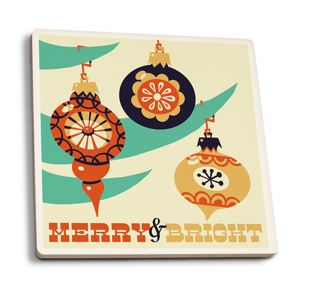 Ornament, Retro Christmas, Coaster Set
