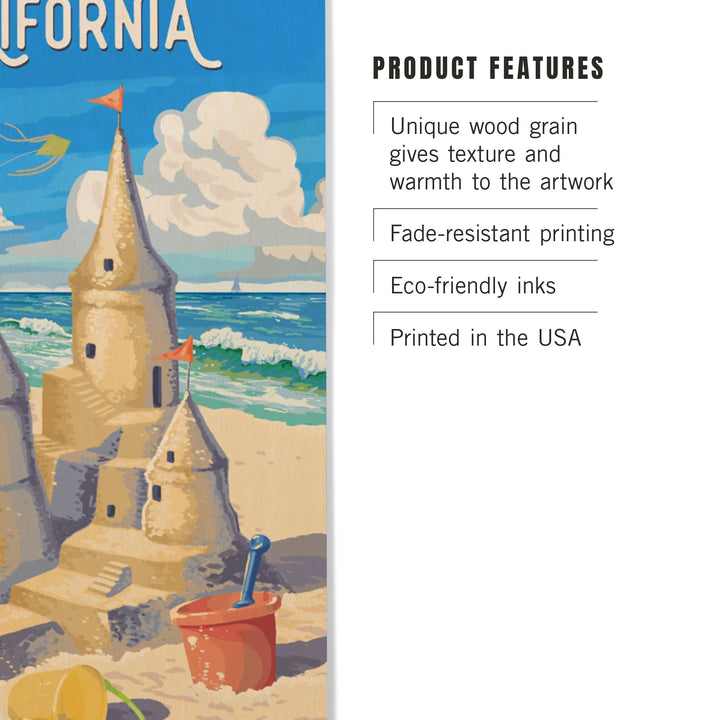 California, Painterly, Soak Up Summer, Sand Castle, Wood Signs and Postcards