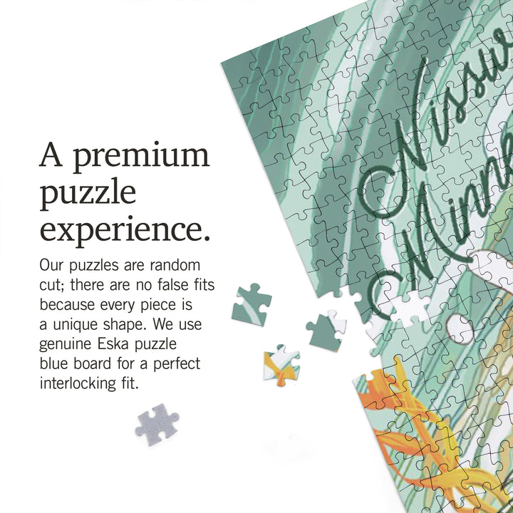 Nisswa, Minnesota, Fish All Day, Bass, 1000 Piece Jigsaw Puzzle