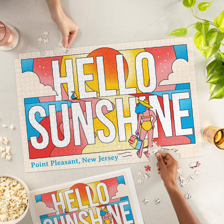 Point Pleasant Beach, New Jersey, 70s Sunshine Collection, Hello Sunshine, Jigsaw Puzzle