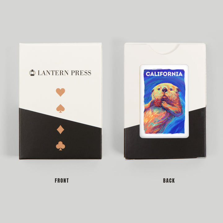 Playing Cards, California, Vivid, Sea Otter, 52 Card Deck with Jokers in Box, Unique Art