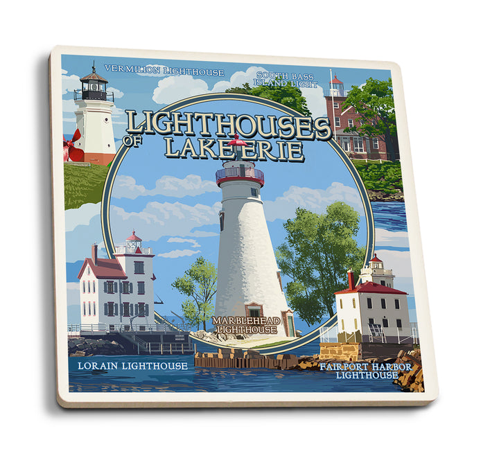 Ohio, The Lighthouses of Lake Erie, Coaster Set