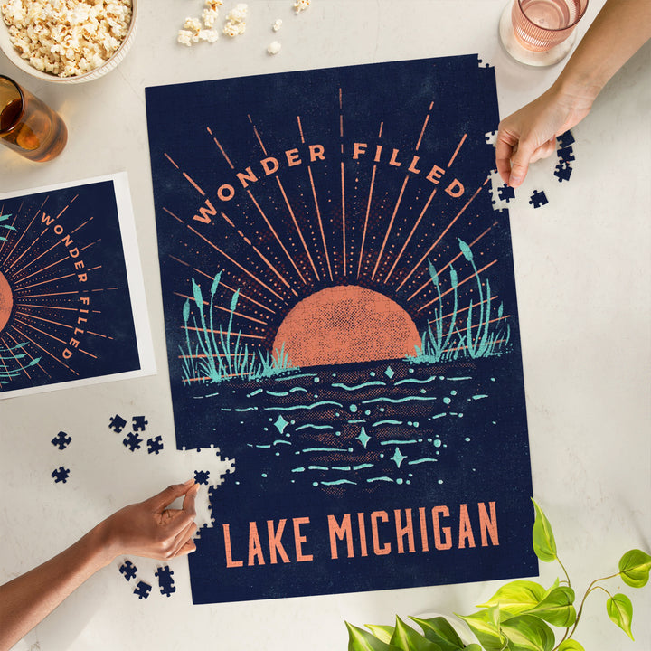 Lake Michigan, Lake Life Series, Wonder Filled, Jigsaw Puzzle