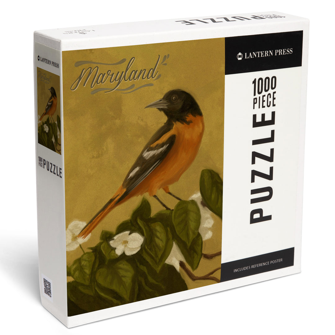 Maryland, Oriole, Oil Painting, Jigsaw Puzzle