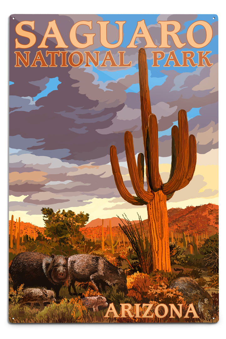 Saguaro National Park, Javelina, Metal Signs