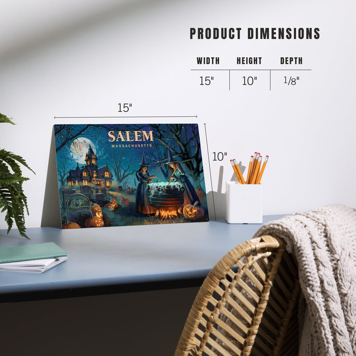 Salem, Massachusetts, Lithograph, Cemetery, Wood Sign and Postcards