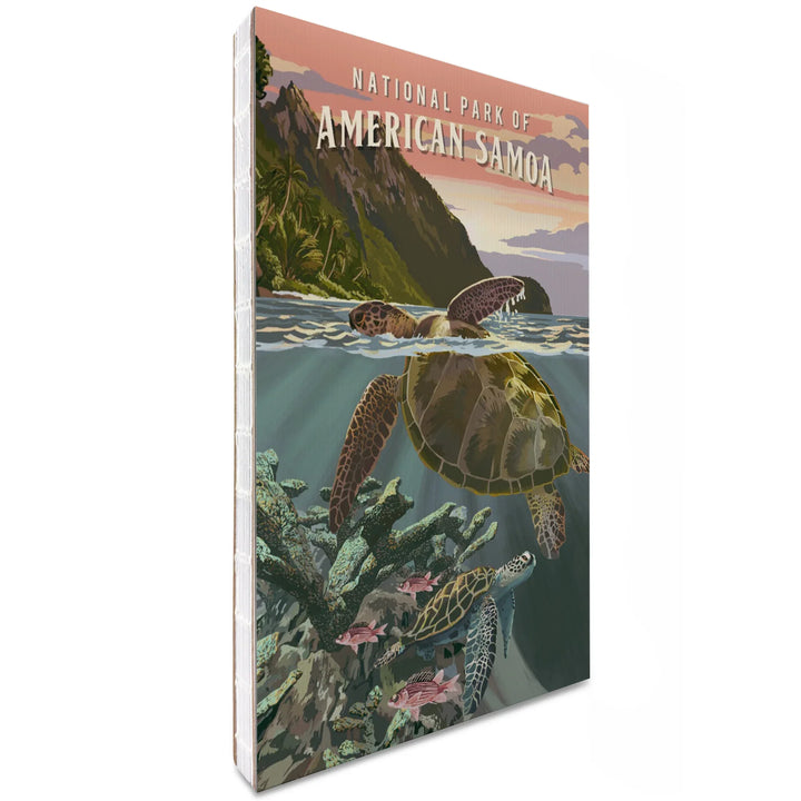 Lined 6x9 Journal, National Park of American Samoa, Painterly National Park Series, Lay Flat, 193 Pages, FSC paper