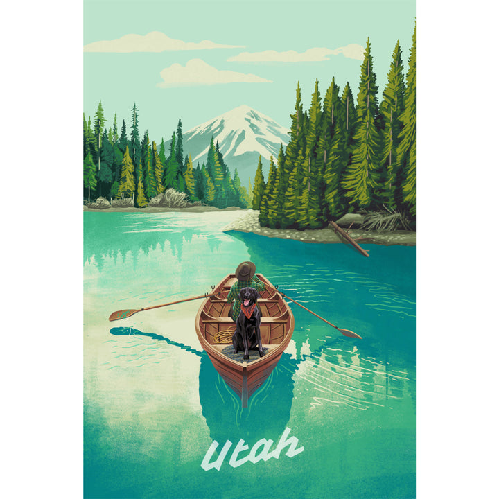 Utah, Quiet Explorer, Boating, Mountain canvas art