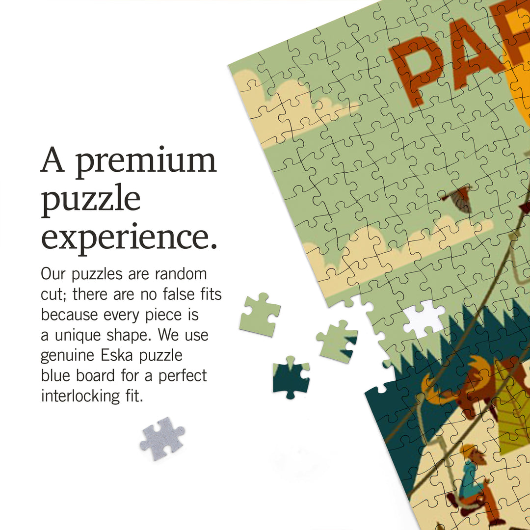 Park City, Utah, Geometric, Ski Resort, 1000 Piece Jigsaw Puzzle