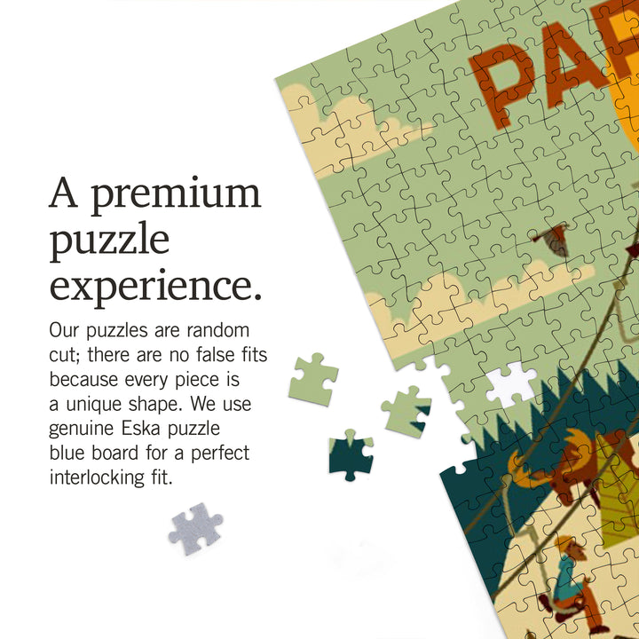 Park City, Utah, Geometric, Ski Resort, 1000 Piece Jigsaw Puzzle