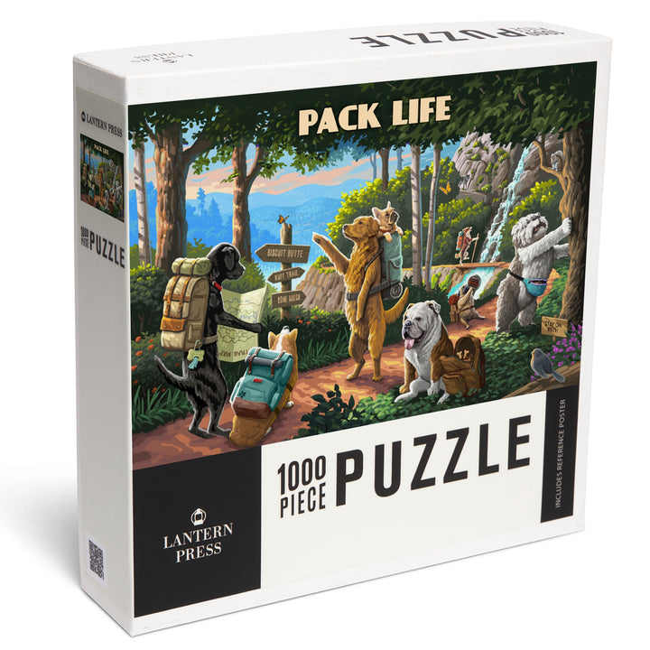Pack Life – Hiking Dogs Camping Adventure, 1000 Piece Jigsaw Puzzle