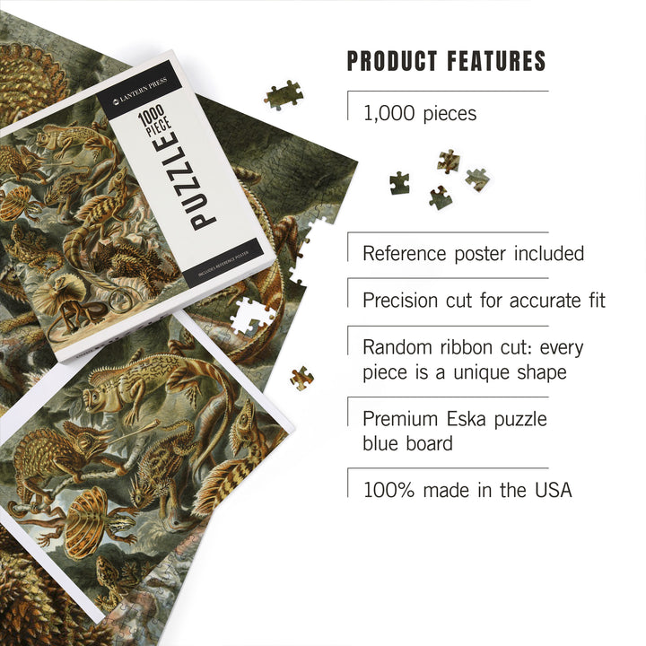 Ernst Haeckel, Lacertilia, 1000 Piece Jigsaw Puzzle