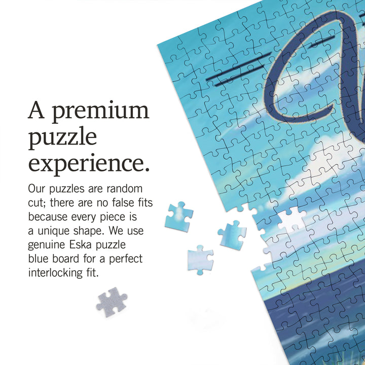 Maine, Beach Cruiser and Surfboard, 1000 Piece Jigsaw Puzzle