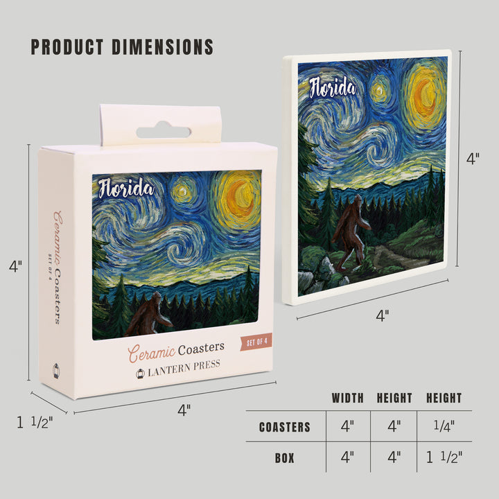 Florida, Starry Night, Bigfoot, Coasters