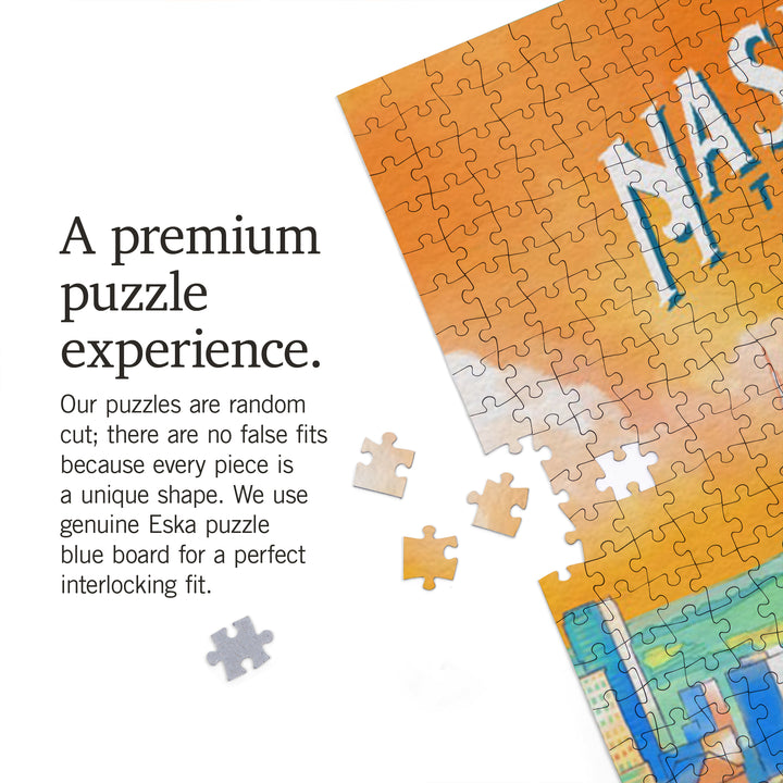 Nashville, Tennessee, Luminous City, City Series, 1000 Piece Jigsaw Puzzle