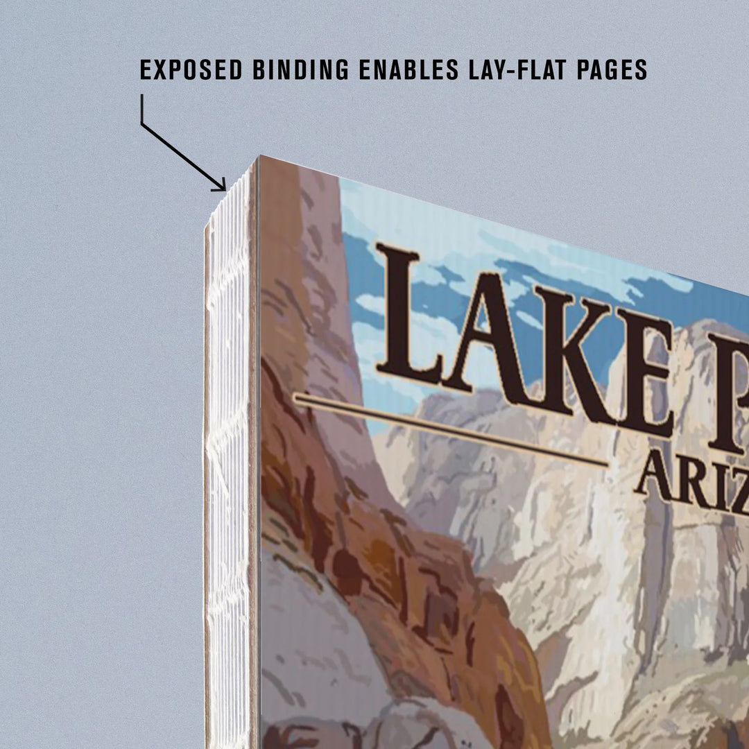 Lined 6x9 Journal, Lake Powell, Arizona, Glen Canyon National Park, Lay Flat, 193 Pages, FSC paper