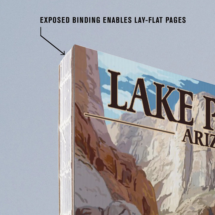 Lined 6x9 Journal, Lake Powell, Arizona, Glen Canyon National Park, Lay Flat, 193 Pages, FSC paper