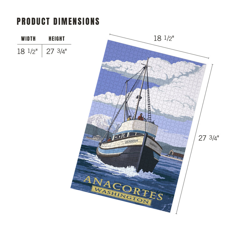 Anacortes, Washington, Painterly, Shenandoah, Jigsaw Puzzle