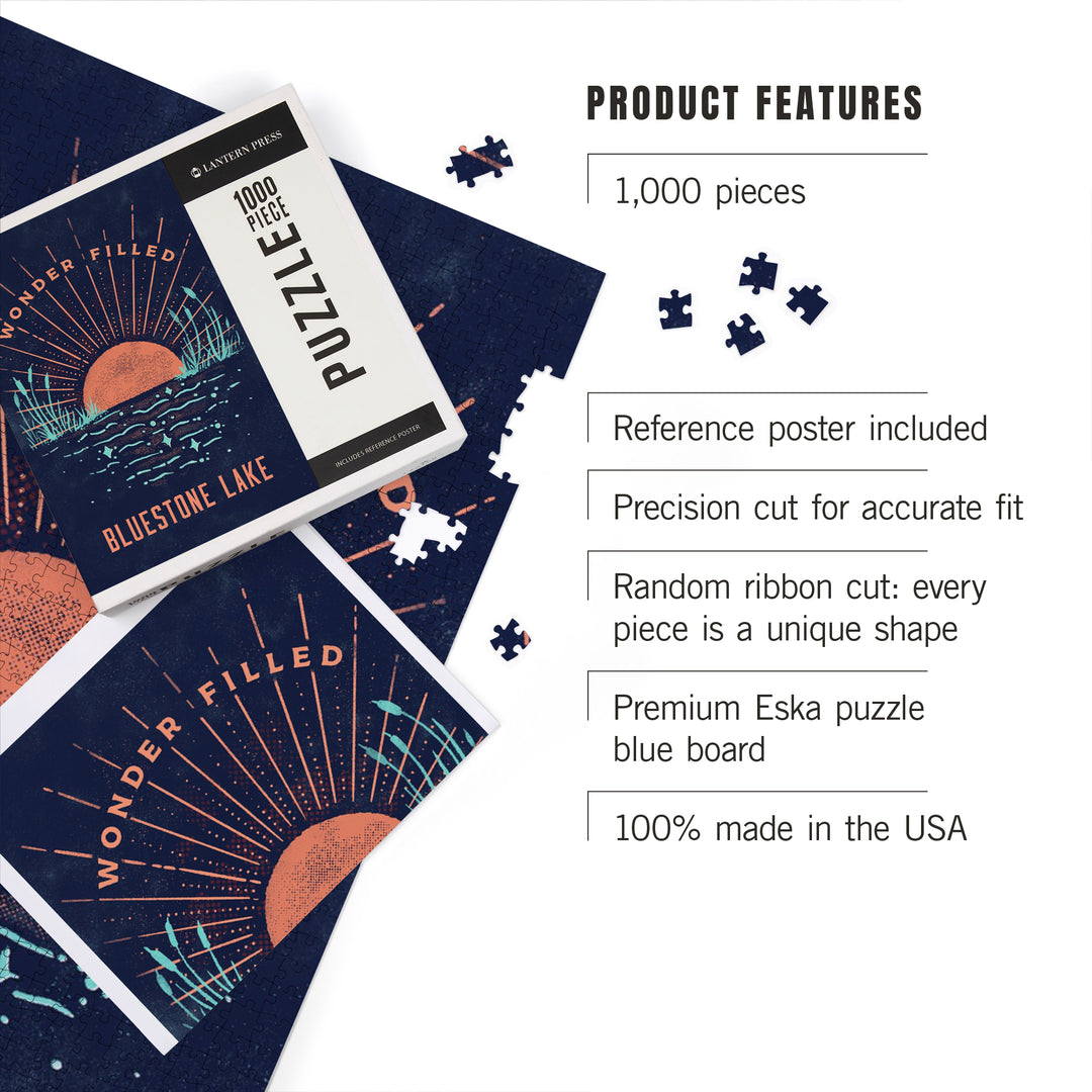 Bluestone Lake, WV, Lake Life Series, Wonder Filled, 1000 Piece Jigsaw Puzzle