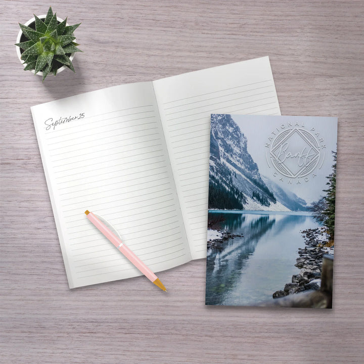 Lined 6x9 Journal, Banff National Park, Canada, Lake Louise, Photography, Lay Flat, 193 Pages, FSC paper