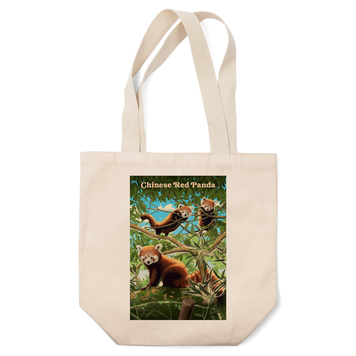 Lithograph Wildlife, Chinese Red Panda, Tote Bag