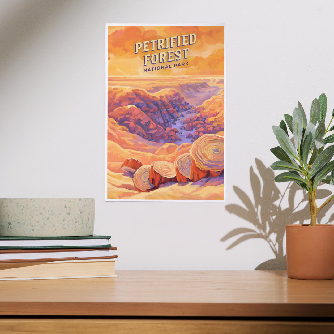 Petrified Forest National Park, Arizona, Oil Painting, Art & Giclee Prints