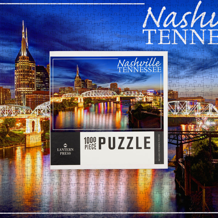 Nashville, Tennessee, Night, Jigsaw Puzzle